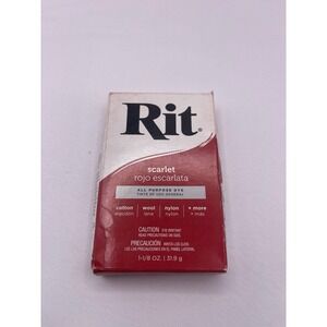 Brand New Sealed Rit All Purpose‎ Dye  1 1/8 oz Powder Scarlet (Red)